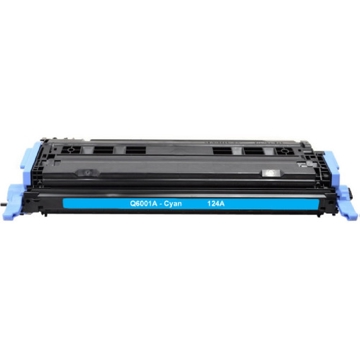 HP Q6001A 124A, Compatible LaserJet Toner Cartridge, 2000P, Cyan