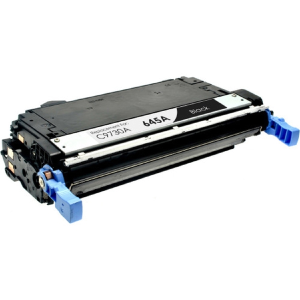 HP C9730A 645A, Compatible LaserJet Toner Cartridge, 13000P, Black