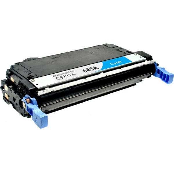 HP C9731A 645A, Compatible LaserJet Toner Cartridge, 12000P, Cyan