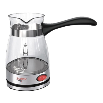 Sollex SL 125, 600W, 500ML, Coffee Maker, Silver/Transparent