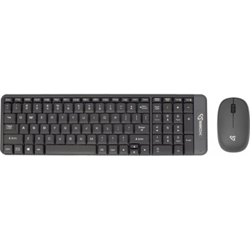 კლავიატურა + მაუსი Sbox WKM-22, Wireless, USB, Keyboard And Mouse, Black