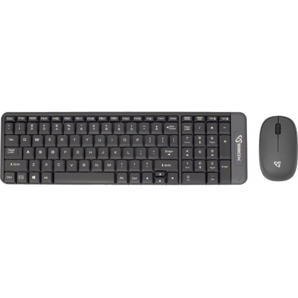 კლავიატურა + მაუსი Sbox WKM-22, Wireless, USB, Keyboard And Mouse, Black