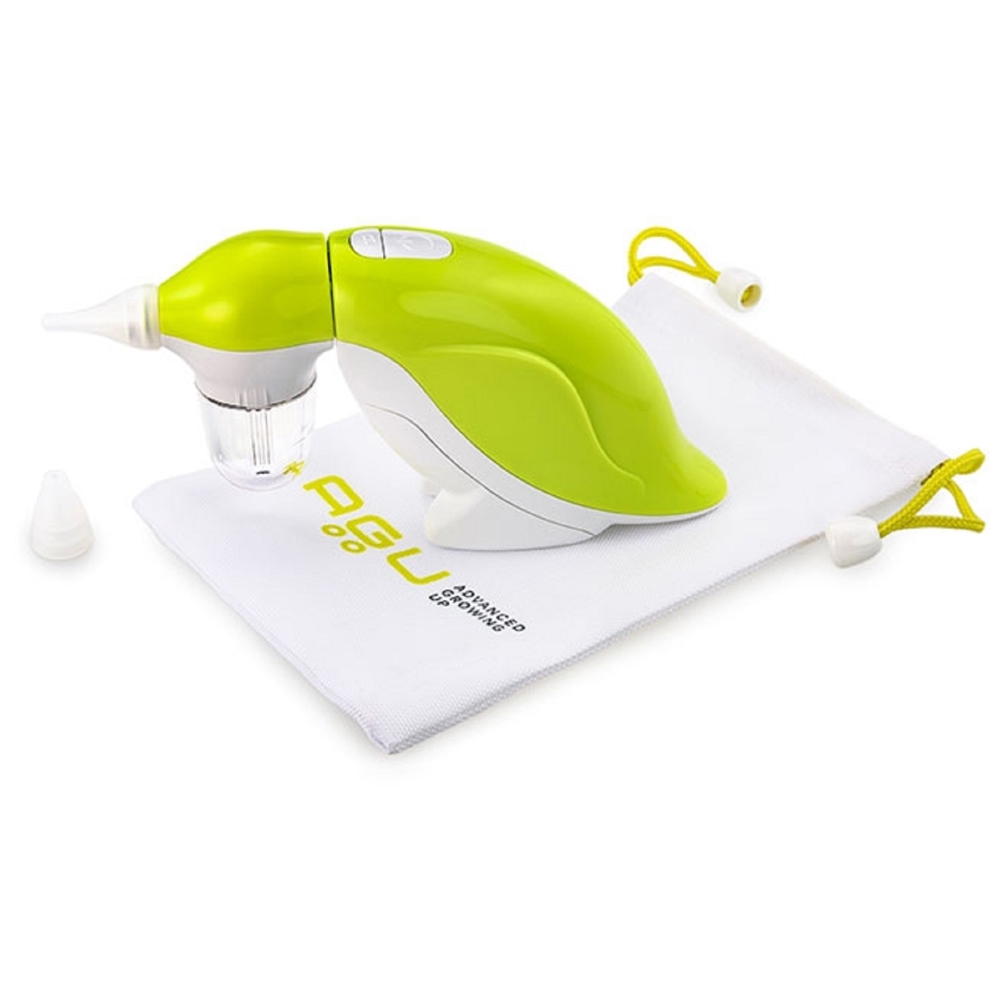 ნაზალური ასპირატორი AGU Baby NS19, Nasal Aspirator, White/Green