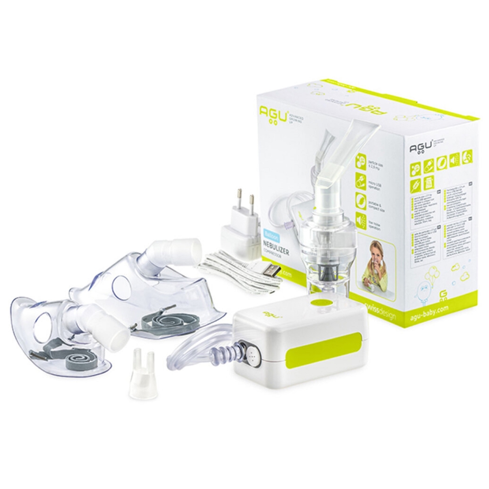 ნებულაიზერი AGU Baby N3, Nebuliser, White/Green
