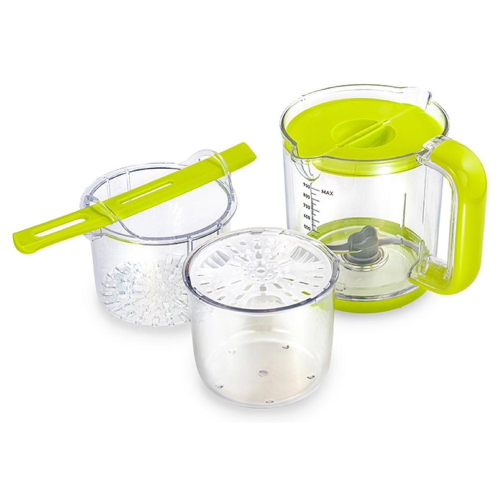 საკვების მოსამზადებელი მულტიფუქნქციური აპარატი AGU Baby FP8, Multifunction Device, White/Green