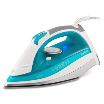 Vitek VT 1264, 2400W, 350ML, Steam Iron, Blue