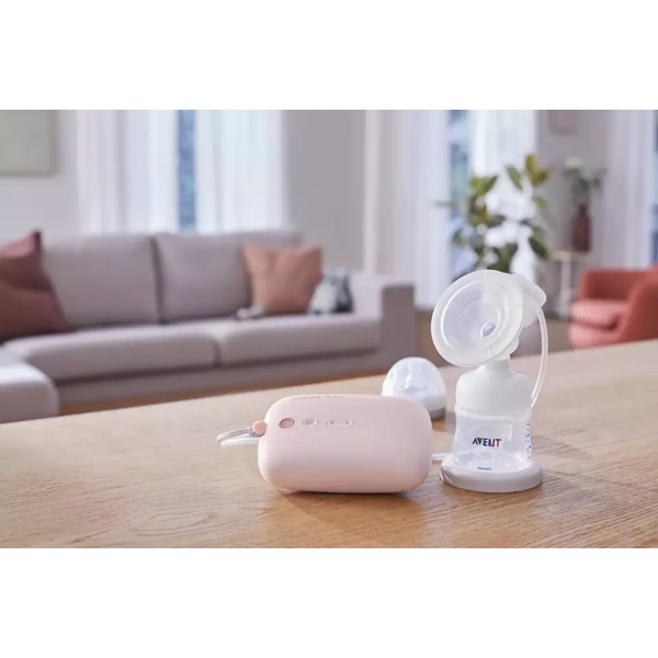 ელექტრო რძის გამოსაწველი Philips Avent SCF395/11, Electric Breast Pump, Pink