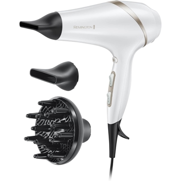 Remington AC8901, 2300W, Hair Dryer, White/Black