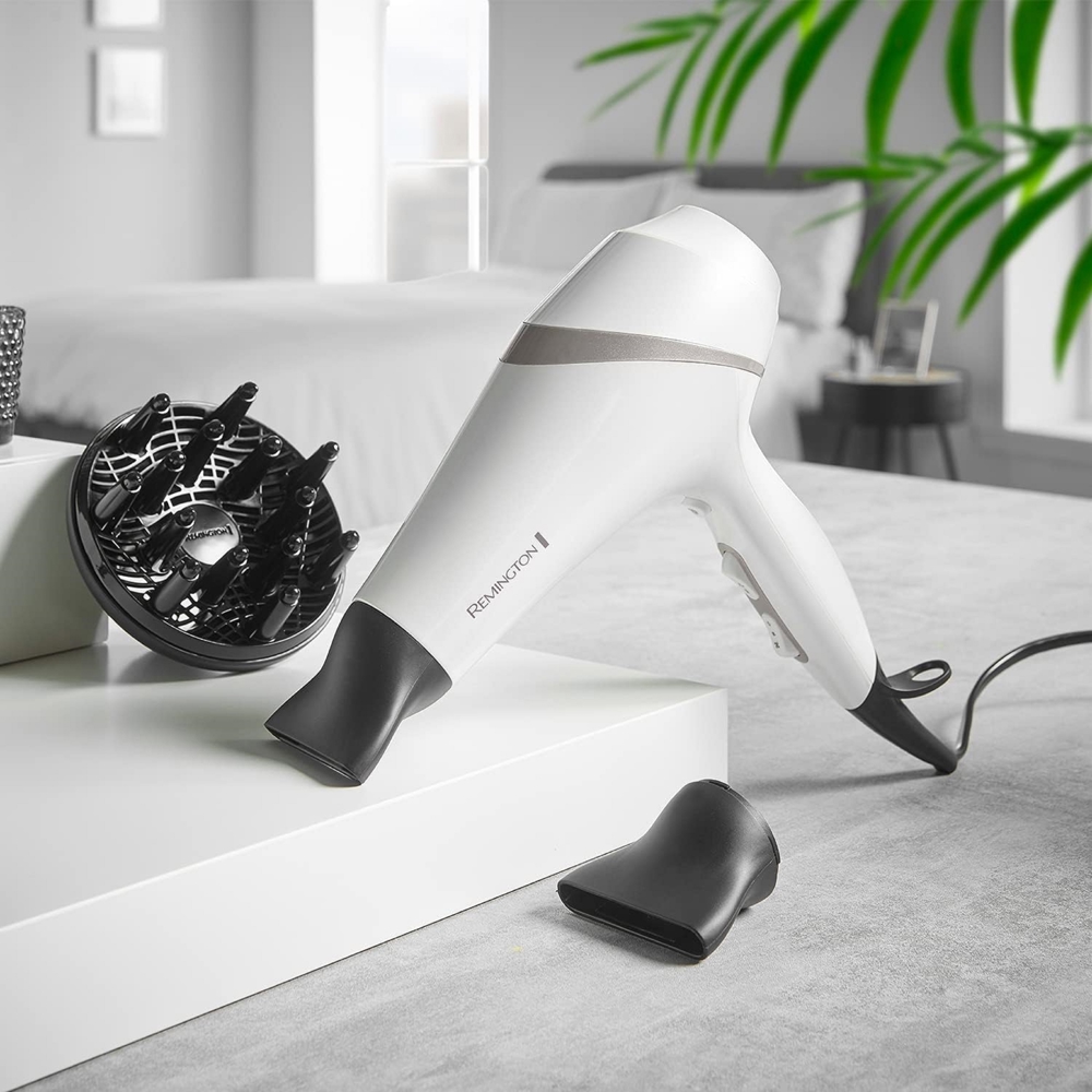 Remington AC8901, 2300W, Hair Dryer, White/Black
