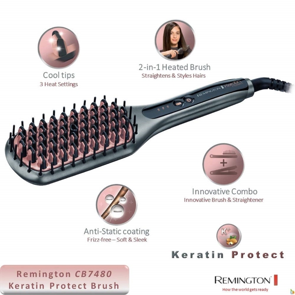 თმის სტაილერი Remington CB7480, Hair Styler, Grey