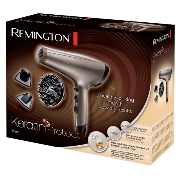 თმის საშრობი Remington AC8002, 2200W, Hair Dryer, Brown