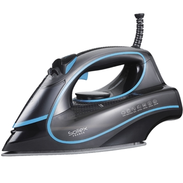 ორთქლის უთო Sollex france SL 729, 3200W, 200ML, Steam Iron, Black