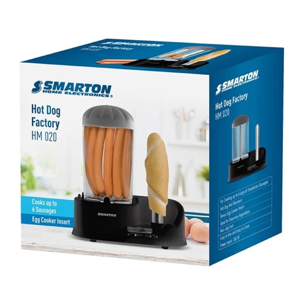 Smarton HM 020, 350W, Hot Dog Maker, Black