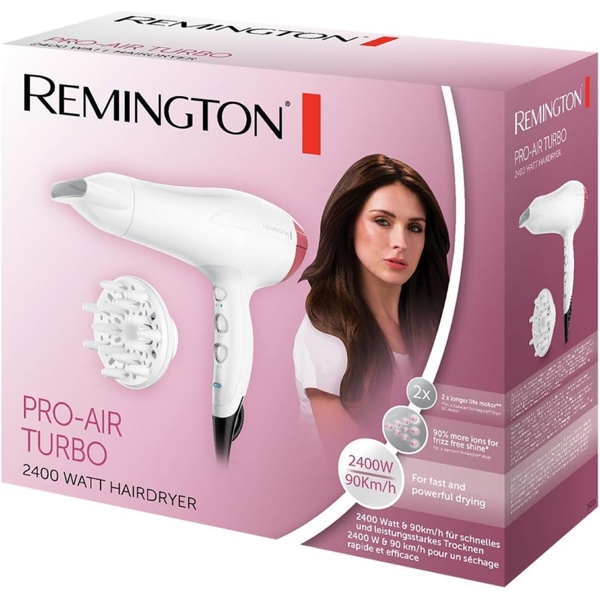 თმის საშრობი Remington D5226, 2400W, Hair Dryer, White