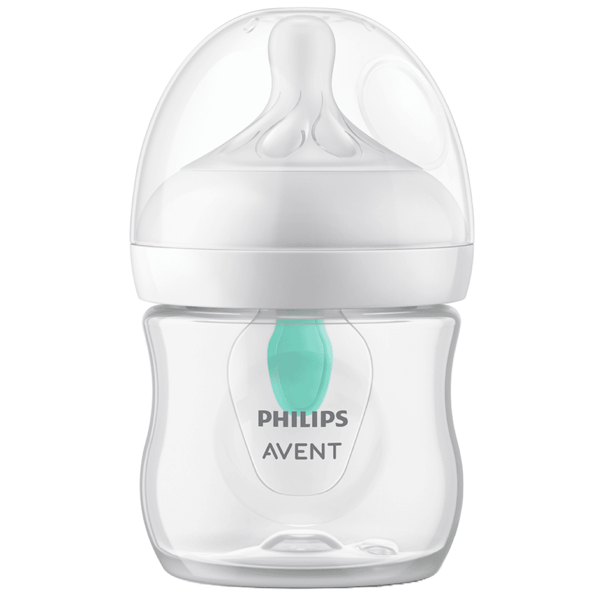 Philips Avent SCY670/01 Natural Response, 125M, AirFree Vent Baby Bottle, White/Transparent