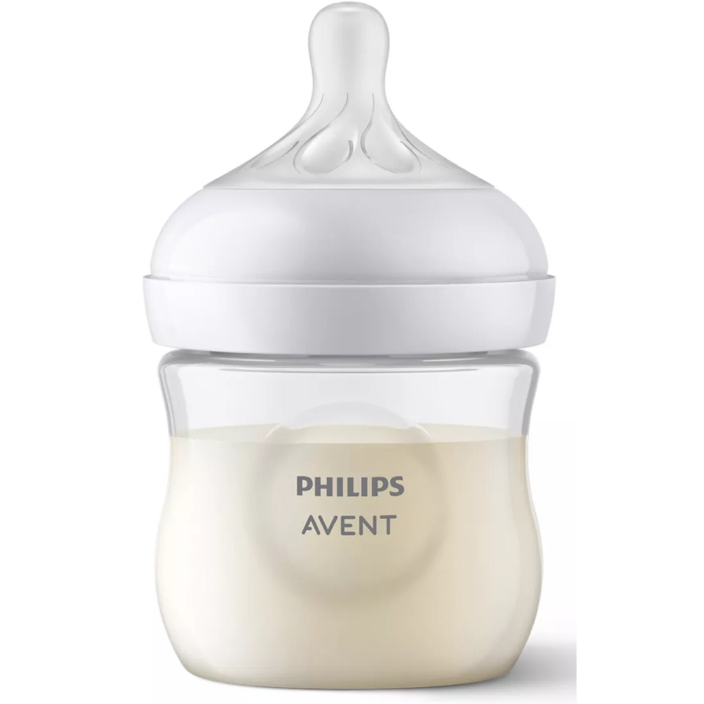 საბავშვო ბოთლი Philips Avent SCY900/01 Natural Response, 0.125l, Baby Bottle, White/Transparent