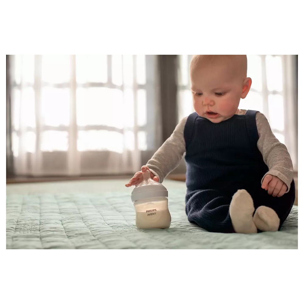 Philips Avent SCY900/01 Natural Response, 0.125l, Baby Bottle, White/Transparent