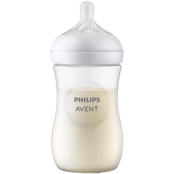 Philips Avent SCY903/01 Natural Response, 260Ml, Baby Bottle, White/Transparent