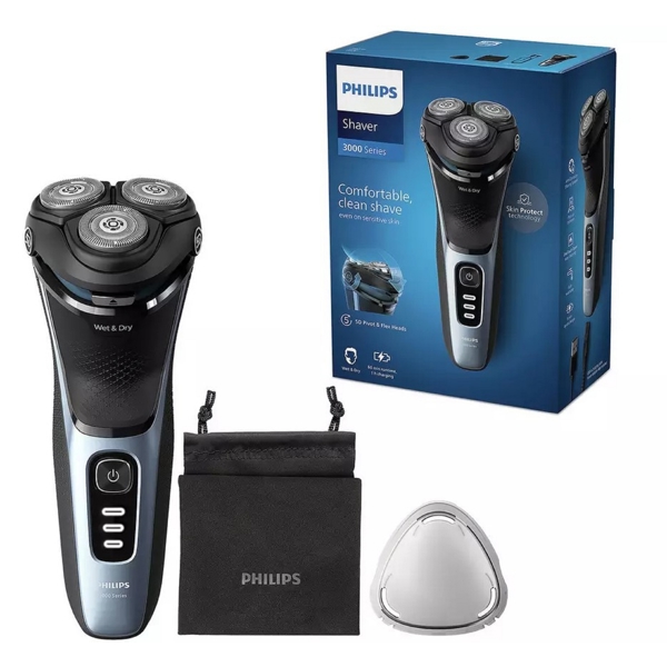 წვერსაპარსი Philips S3243/12, Electric Shaver, Blue