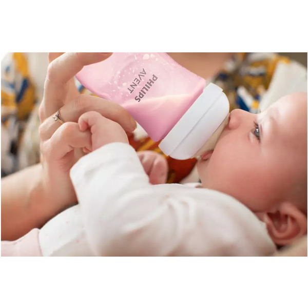 საბავშვო ბოთლი Philips Avent SCY903/11 Natural Response, 260Ml, Baby Bottle, Pink/Transparent