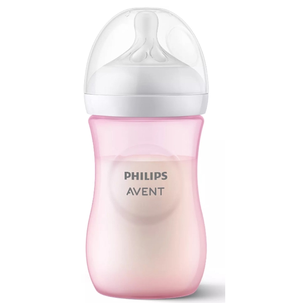 საბავშვო ბოთლი Philips Avent SCY903/11 Natural Response, 260Ml, Baby Bottle, Pink/Transparent