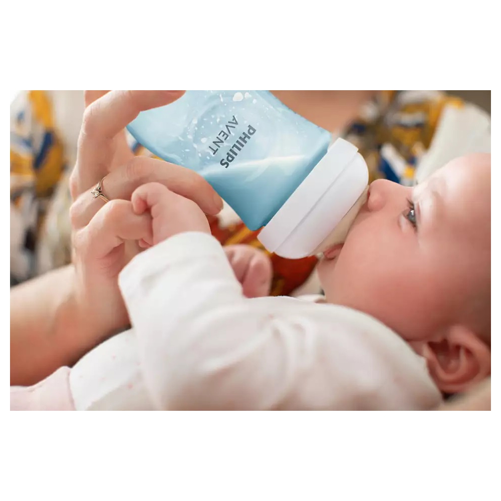 საბავშვო ბოთლი Philips Avent SCY903/21 Natural Response, 0.26l, Baby Bottle, Blue/Transparent