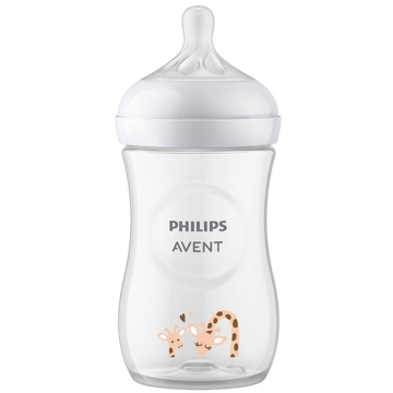 Philips Avent SCY903/66 Natural Response, 260Ml, Baby Bottle, White/Transparent