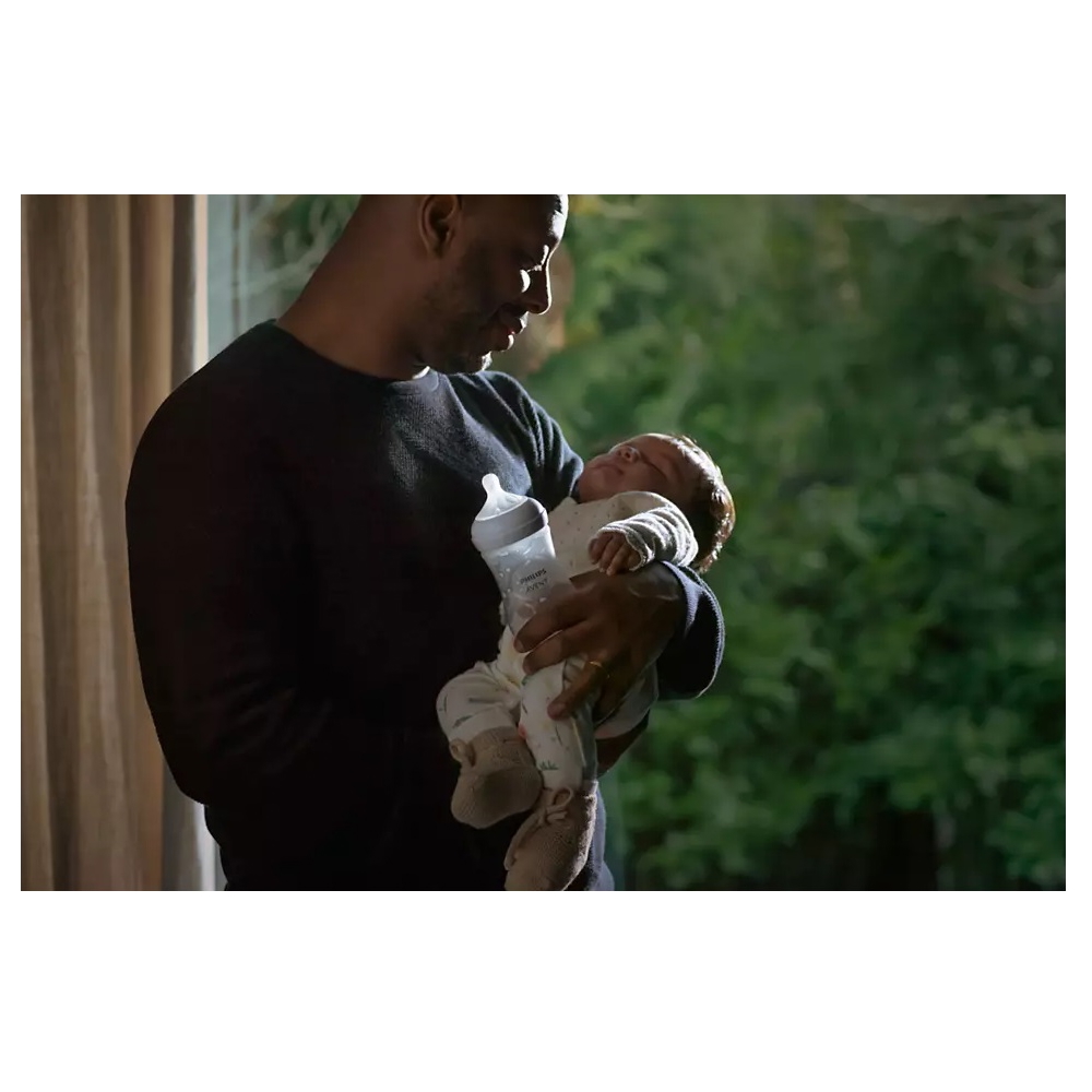 Philips Avent SCY903/66 Natural Response, 0.26l, Baby Bottle, White/Transparent