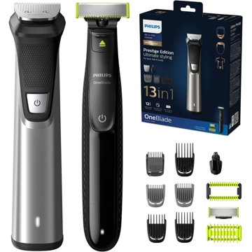 წვერსაპარსი Philips MG9720/90, Electric Shaver, Black/Grey