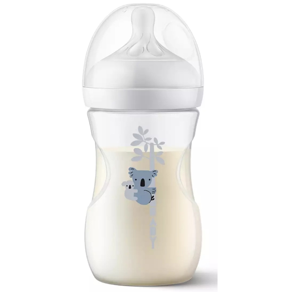 Philips Avent SCY903/67 Natural Response, 260Ml, Baby Bottle, White/Transparent