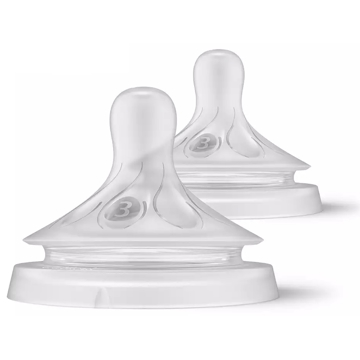 Philips Avent SCY963/02 Natural Response, 2Pcs, 1m, Nipple, Transparent