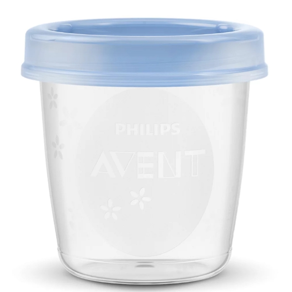 Philips Avent SCF618/10, 10pcs, Breast Milk Storage Cup, Transparent