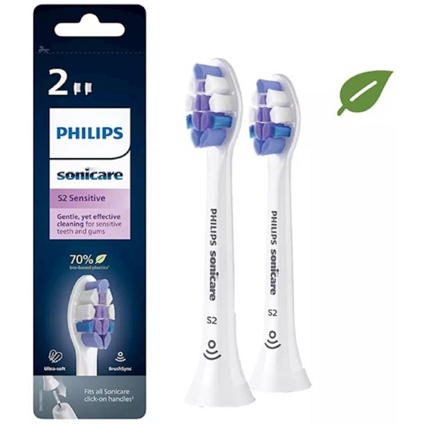 ელექტრო კბილის ჯაგრისის თავი Philips  HX6052/10, Compact SoniCare Toothbrush Heads, White