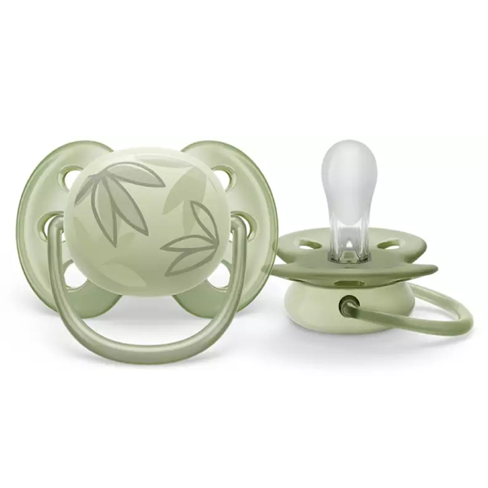 საწოვარა Philips Avent SCF091/07, 0-6m, 2Pcs, Ultra Air Soother, Green/Cream