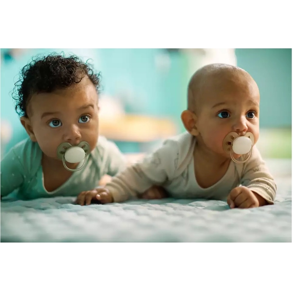 Philips Avent SCF091/05, 0-6m, 2Pcs, Ultra Air Soother, Green/Peach