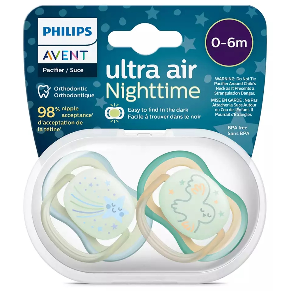 საწოვარა Philips Avent SCF376/18, 0-6m, 2Pcs, Air Soother