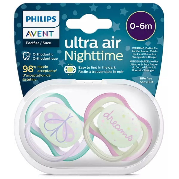 საწოვარა Philips Avent SCF376/19, 0-6m, 2Pcs, Air Soother