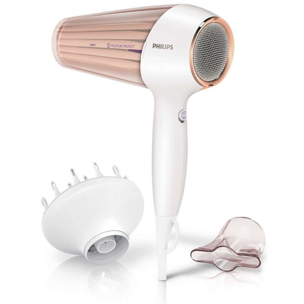 თმის საშრობი Philips HP8281/00, 2300W, Hair Dryer, White/Pink