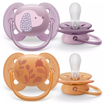 Philips Avent SCF091/18, 6-18m, 2Pcs, Air Soother, Purple/Orange