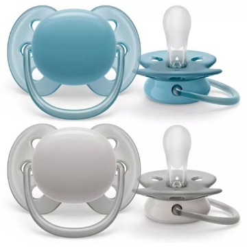 Philips Avent SCF091/17, 6-18m, 2Pcs, Air Soother, Grey/Blue