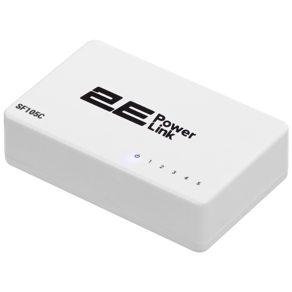 2E 2E-SF105C, 5-Port, Switch, White