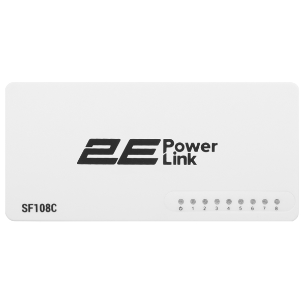 სვიჩი 2E 2E-SF108C, 8-Port, Switch, White