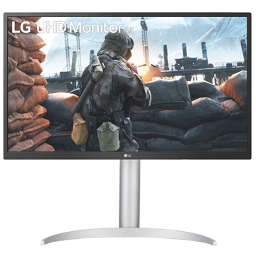 მონიტორი LG 27UP550N-W.AMA, 27", Monitor, UHD, IPS, HDMI, USB-C, DP, Silver/Black