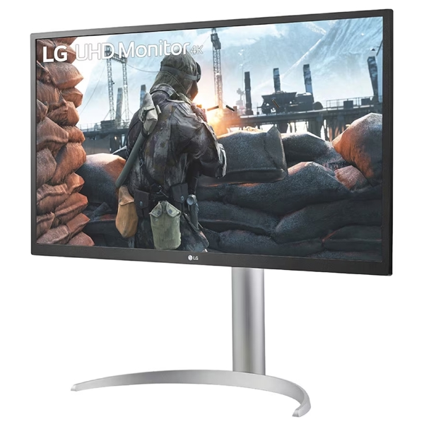 მონიტორი LG 27UP550N-W.AMA, 27", Monitor, 4K UHD, IPS, HDMI, USB-C, DP, Silver/Black
