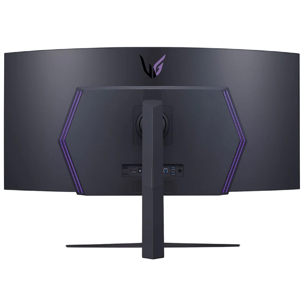 მონიტორი LG 45GR95QE-B.AMA, 45", Curved Monitor, UWQHD, OLED, HDMI, USB, DP, Black