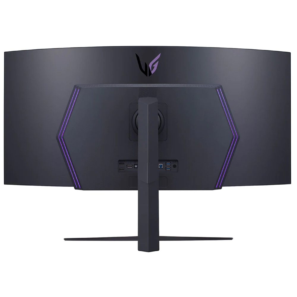 მონიტორი LG 45GR95QE-B.AMA, 45", Curved Monitor, UWQHD, OLED, HDMI, USB, DP, Black