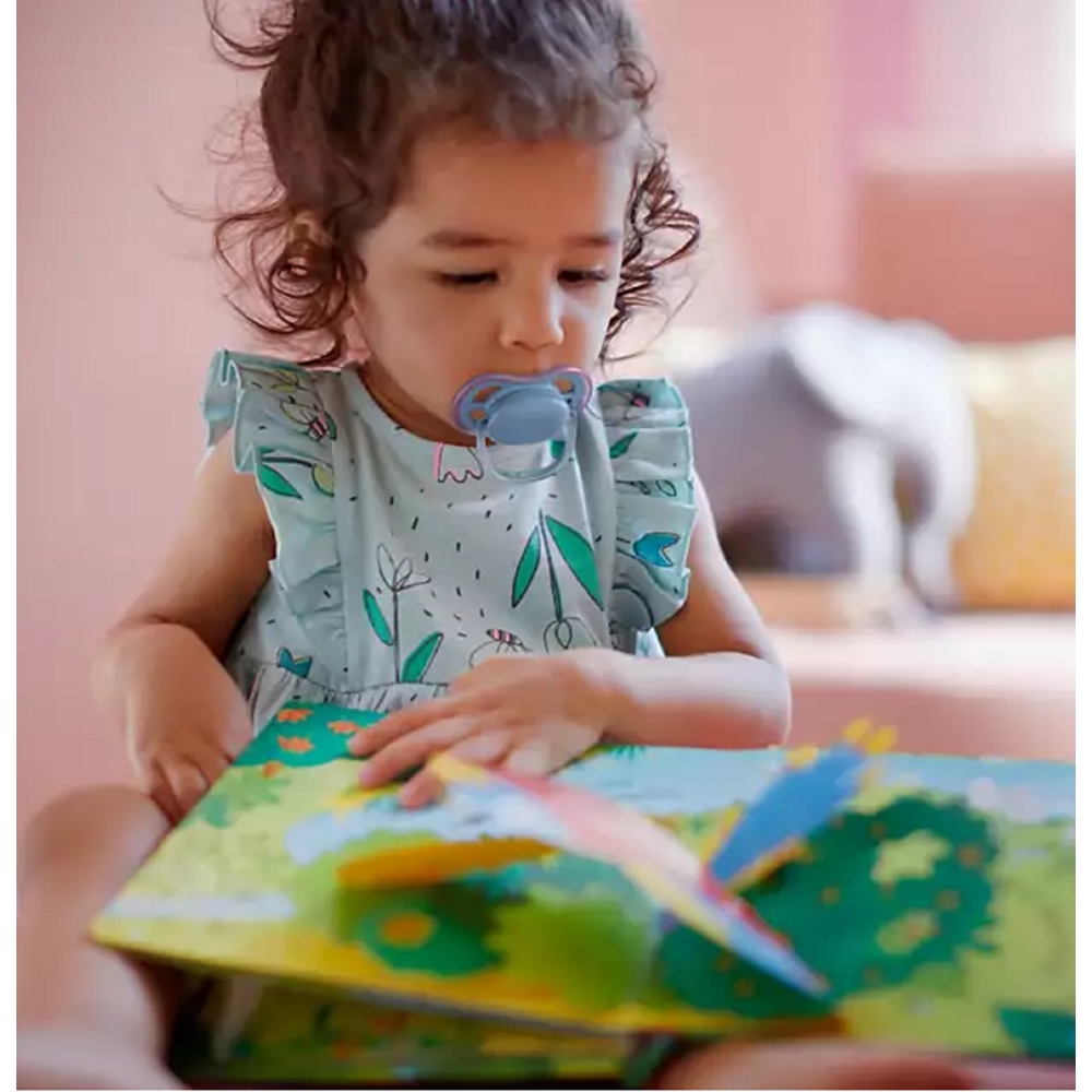 საწოვარა Philips Avent SCF085/34, 6-18m, 2Pcs, Air Soother, Pink/Blue