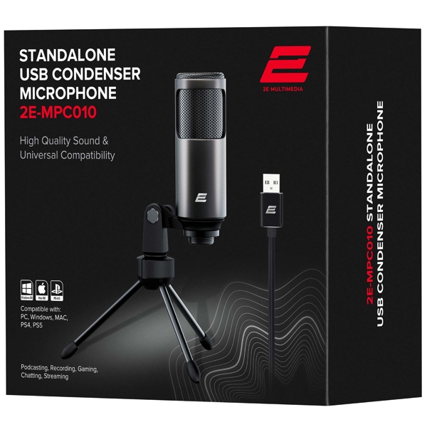 მიკროფონი 2E 2E-MPC010, Microphone, USB, Black