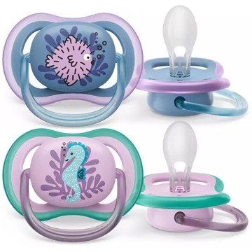 Philips Avent SCF085/61, 6-18m, 2Pcs, Air Soother, Pink/Blue