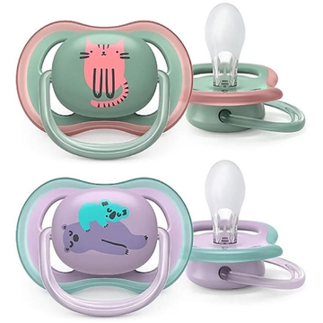 Philips Avent SCF085/19, 6-18m, 2Pcs, Air Soother, Green/Purple